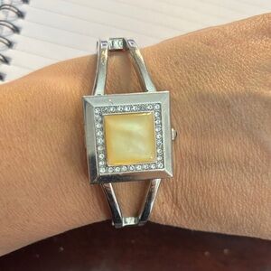 Silver and Gold Women's covered  Watch